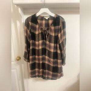 Final price Bob Timberlake Women’s Plaid Top